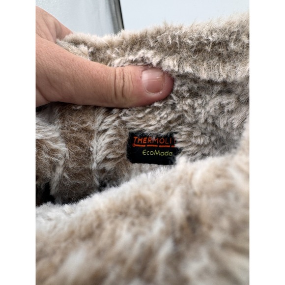 All In Motion Thermolite Waterproof Winter Boots Tan Size W8 M6 Comfy Furry Lace - Picture 7 of 10